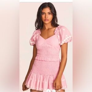 LoveShackFancy Jarrah Mini dress - size medium